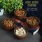 Set of 6 Acacia wood small bowls, 4 fl oz 3.2 * 2 inches | Hand carved small dipping bowls for sauce, salsa. Little bowls for ingredient prep, spices | Charcuterie boards accessories